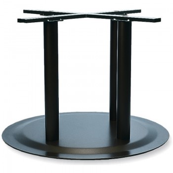 Postolje za stol s pločom Rondal 4, s 4 noge - crno premazano