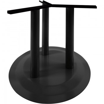 Postolje za stol s pločom Rondal 3, s 3 noge - crno premazano