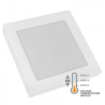 Commel LED panel 18W, kvadratni nadgradni, CCT sklopka, 227 mm 337-428