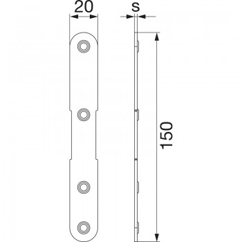 MACO RUSTICO podloga za nosač grilja MV razmak 15 mm, 2 mm, crna