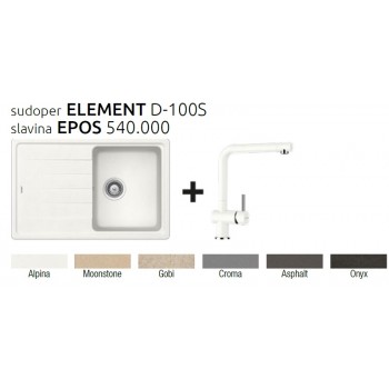 .Schock SET sudoper ELEMENT D-100S i slavina EPOS 540.000