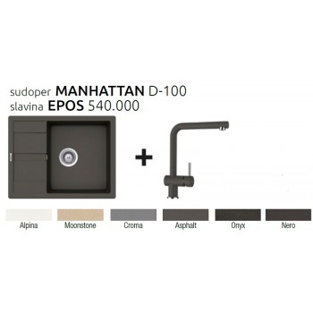 .Schock SET sudoper MANHATTAN D-100 i slavina EPOS 540.000