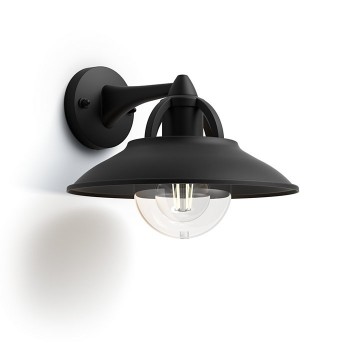 Philips Cormorant zidna svjetiljka, crna 1x42W 230V 1738130PN